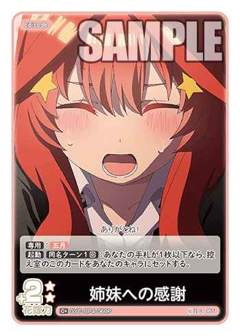 姉妹への感謝