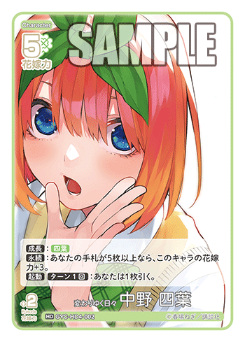 変わりゆく日々 中野 四葉