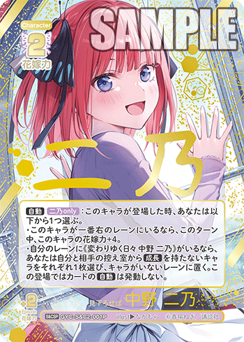 二人、見下ろせば 中野 二乃